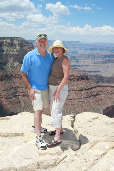 Bill and Patty Rosen at the Grand Canyon.