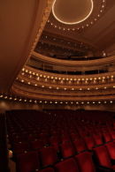 A quiet and empty Carnegie Hall.
