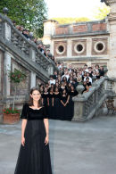 The Momma Hen with her brood following a performance in Montecatini Terme.